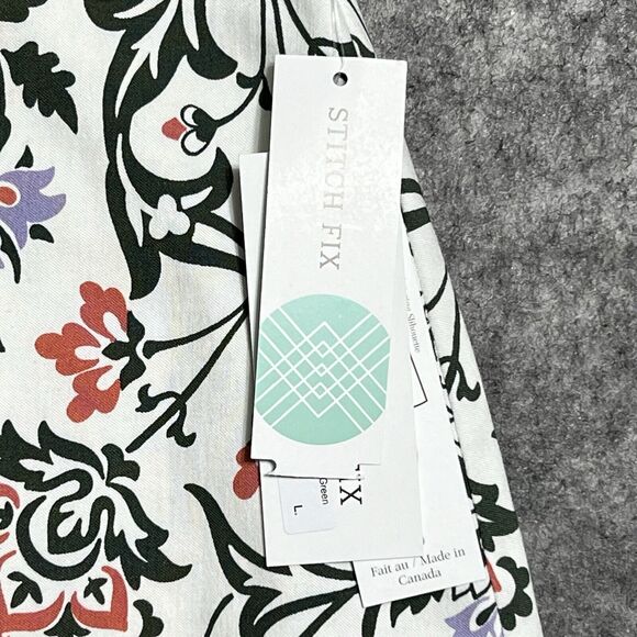 Magareth M. Deandra Skirt Women's L Floral A-line Rayon Blend Stretch Stitch Fix - Picture 12 of 14